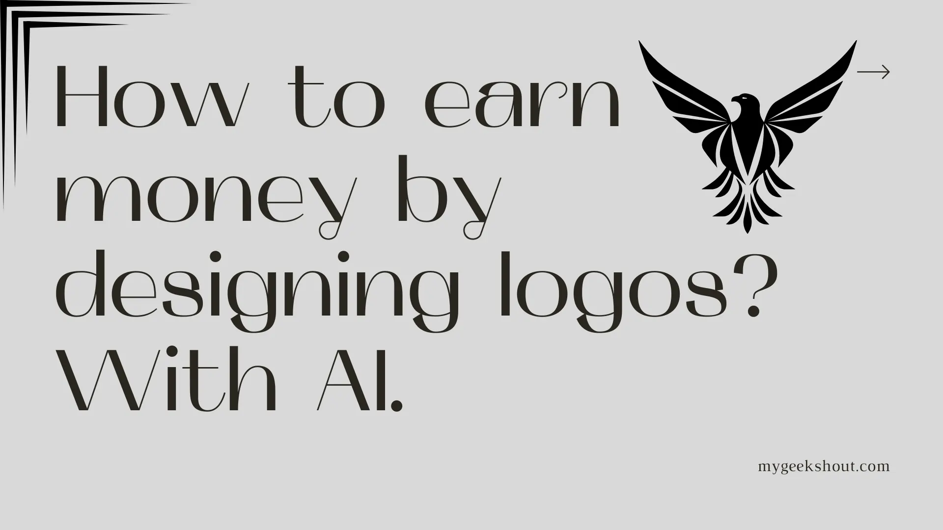 How to earn money by designing logos? With AI.